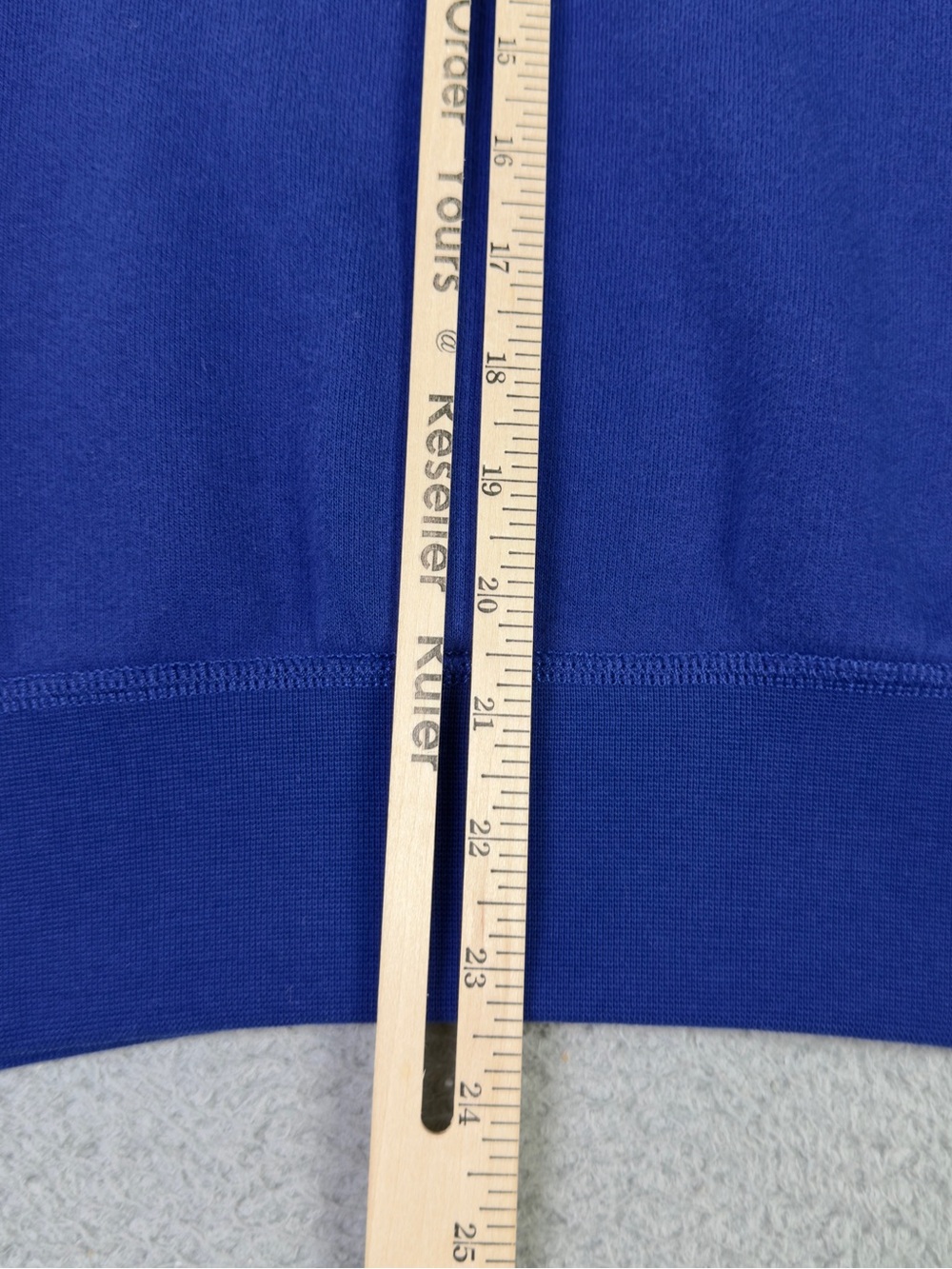 Polo Ralph Lauren Hoodie Mens Small Blue Fleece Logo Spellout Pullover Preppy - Picture 5 of 10